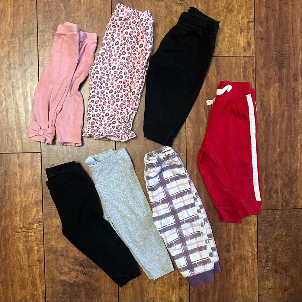 girls 6-9 months pants bundle